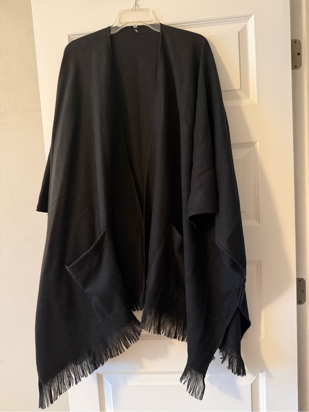 torrid Black Fringed Wrap Poncho